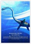 Plesiosaur Editable Template