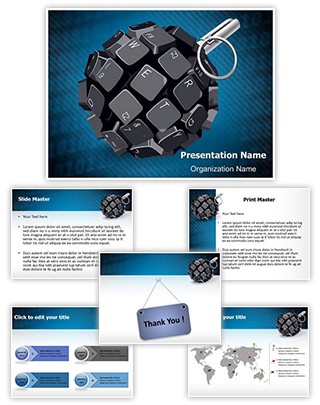 Cyber Terrorism Editable PowerPoint Template