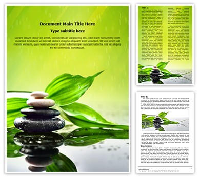 Spa Concept Editable Word Template