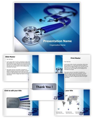 Medical Stethoscope Editable PowerPoint Template