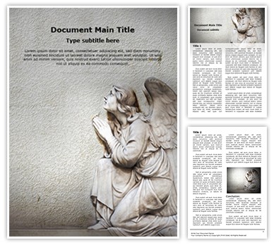 Guardian Christian Angel Editable Word Template