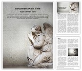 Guardian Christian Angel Editable PowerPoint Template