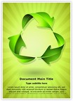 Green Recycle Concept Editable Template