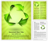 Green Recycle Concept Editable PowerPoint Template