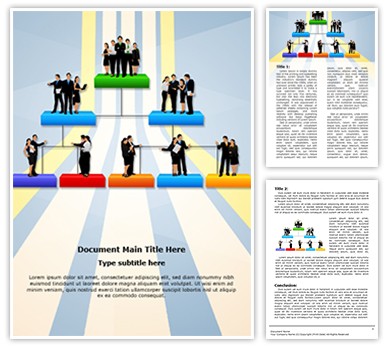 Organisation Hierarchy Editable Word Template