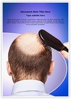 Bald Human Alopecia Editable Template