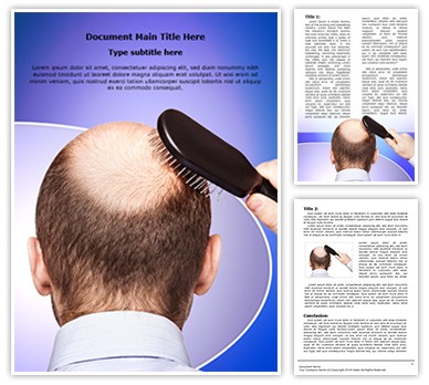 Bald Human Alopecia Editable Word Template