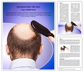 Bald Human Alopecia Editable PowerPoint Template