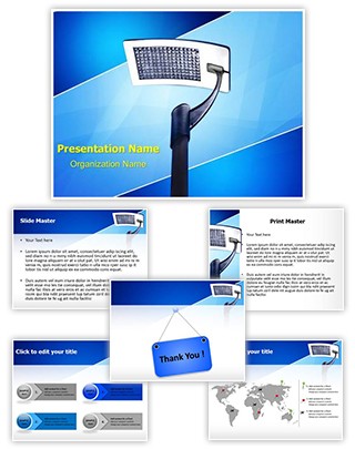 Solar Panel Light Editable PowerPoint Template