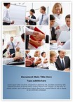 Businesspeople Teamwork Editable Template