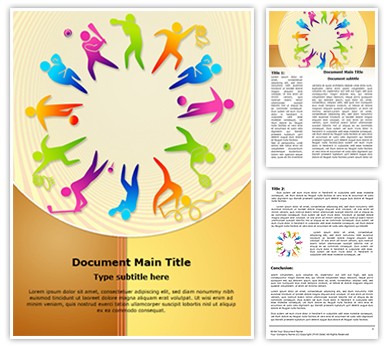 Competitive Sports Equipment  Editable Word Template