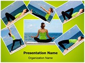 Yoga Exercises Collage Editable PowerPoint Template