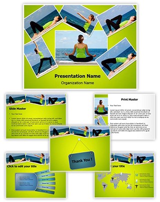 Yoga Exercises Collage Editable PowerPoint Template