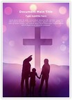 Christianity Christian Family Editable Template