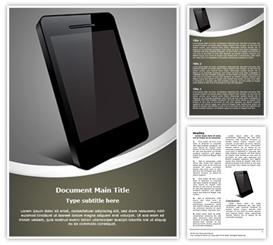 Mobile Smartphone Editable Word Template