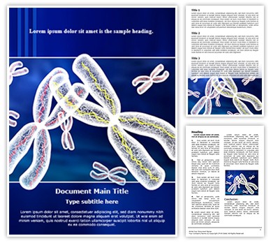 Chromosomes Structure Editable Word Template