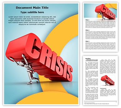 Manager Business Crisis Editable Word Template