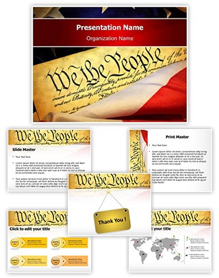 American Constitution Editable PowerPoint Template