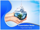 Save Water Editable PowerPoint Template