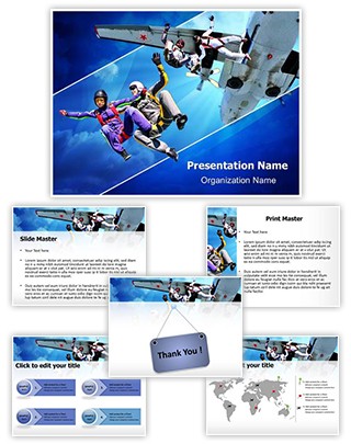 Skydiving Editable PowerPoint Template