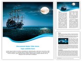 Pirate Ship Editable PowerPoint Template