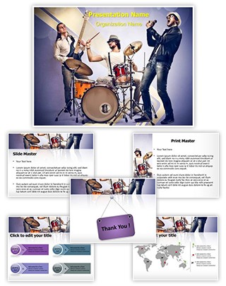 Musical Band Editable PowerPoint Template