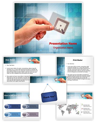 Radio Frequency Identification Tag Editable PowerPoint Template