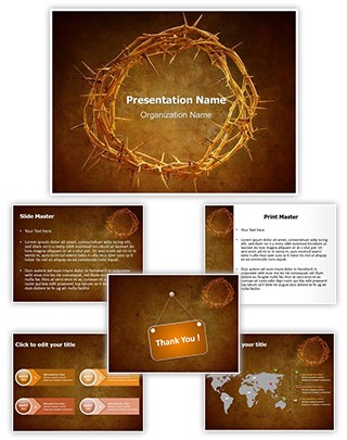 Crown of Thorns Editable PowerPoint Template