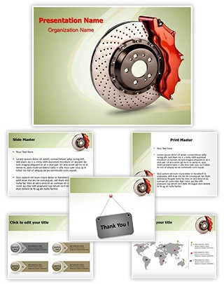 Disk Brake Editable PowerPoint Template