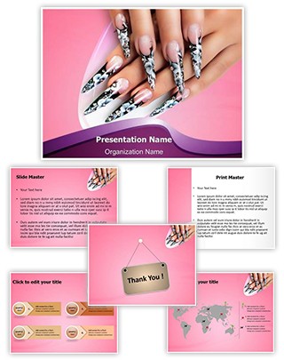 Nails Manicure Editable PowerPoint Template