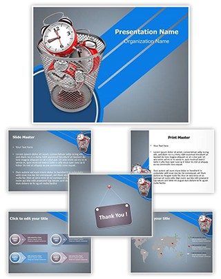 Time Waste Editable PowerPoint Template