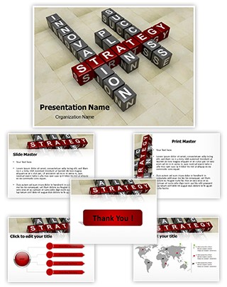 Business Crossword Editable PowerPoint Template