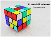 Rubiks Cube Editable PowerPoint Template