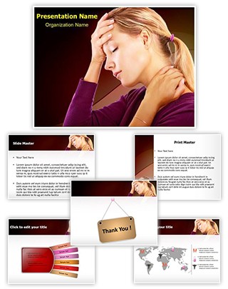 Head Neck Pain Editable PowerPoint Template