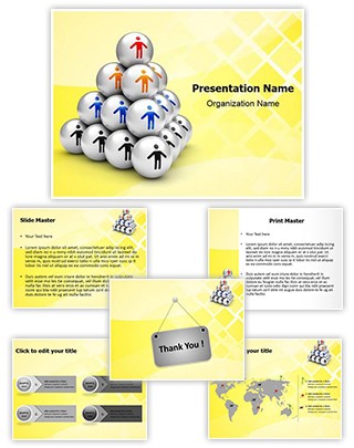 Hierarchy Pyramid Editable PowerPoint Template