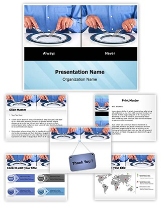 Table Manners Etiquette Editable PowerPoint Template