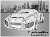 3D Modeling Wireframe Editable PowerPoint Template