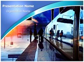 Train Station Editable PowerPoint Template