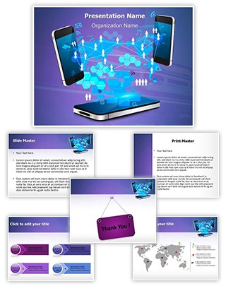Mobile Network Technology Editable PowerPoint Template