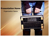 Vintage Radio Music Editable PowerPoint Template