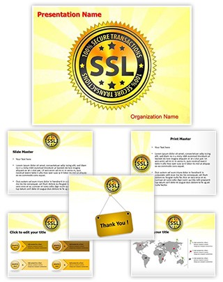 SSL Encryption Safety Editable PowerPoint Template