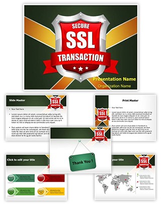 SSL Secure Transaction Editable PowerPoint Template