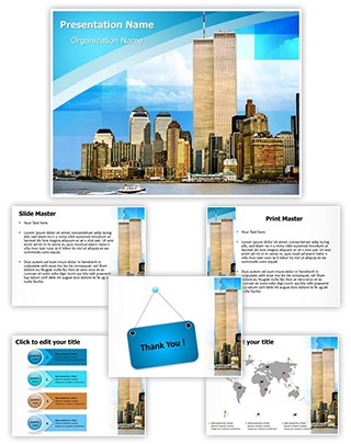 World Trade Center Editable PowerPoint Template