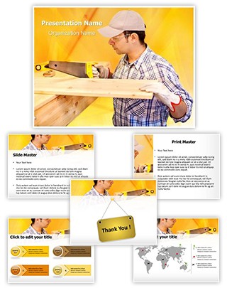 Wood Craftsman Editable PowerPoint Template