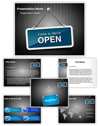 We Are Open Editable PowerPoint Template