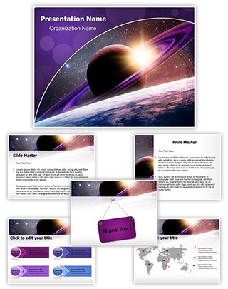 Planet Saturn Editable PowerPoint Template