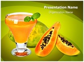 Papaya Juice Editable Template