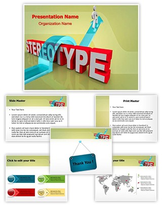 Overcoming Stereotyping Editable PowerPoint Template