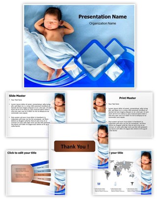 Newborn Baby Editable PowerPoint Template