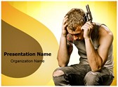 Teen Suicide Editable PowerPoint Template